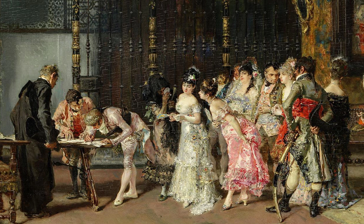 Il matrimonio spagnolo,1870 - dettaglio